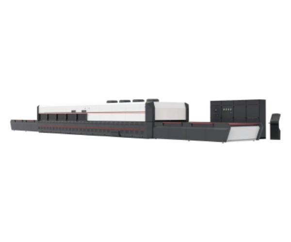 JetForce passing through type forced convection flat glass tempering furnace